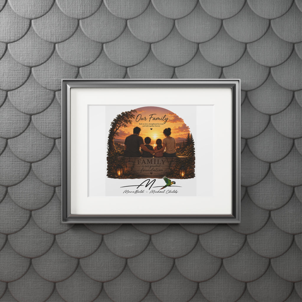 Family Fine Art Prints (Passepartout Paper Frame)