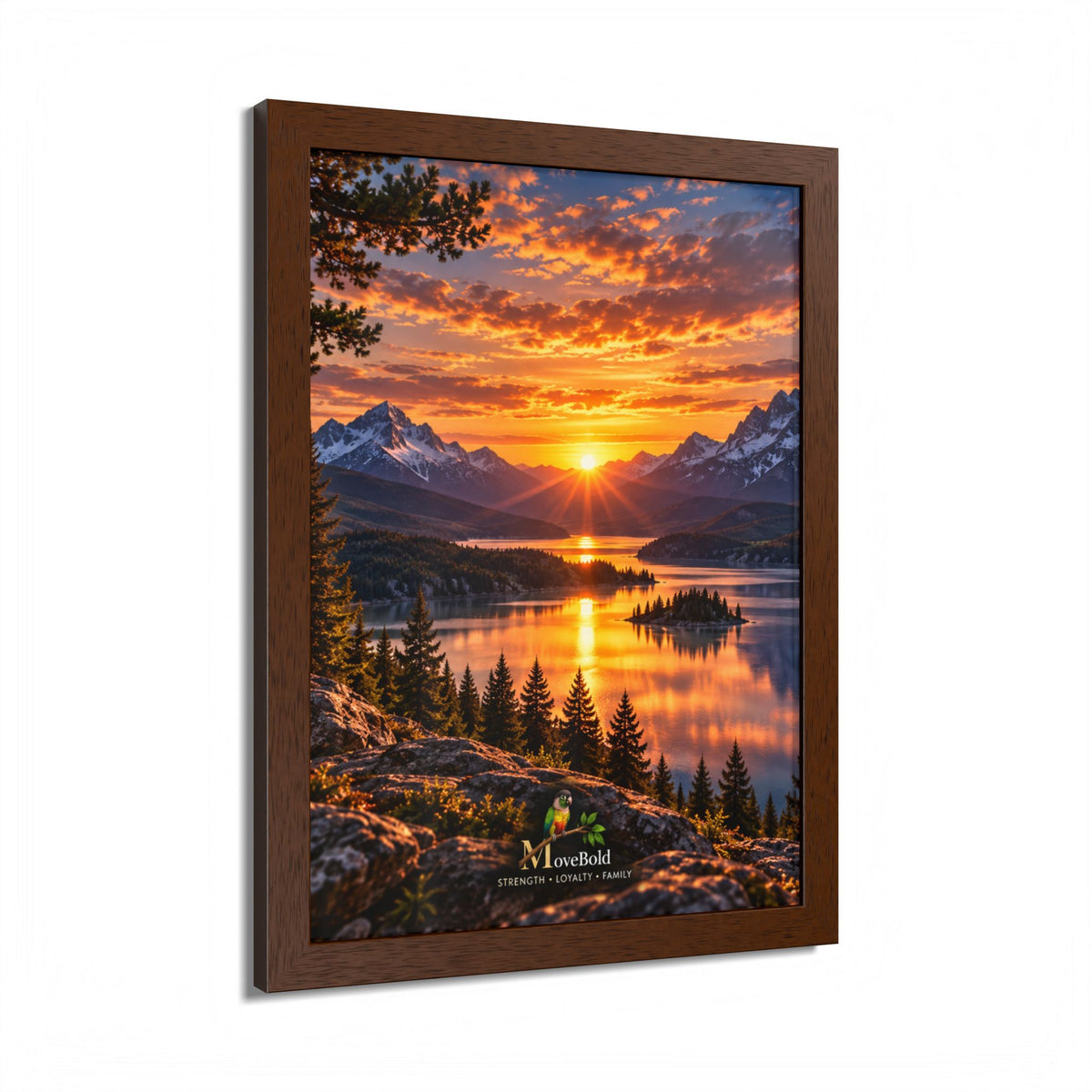Framed Poster, Multi-Color