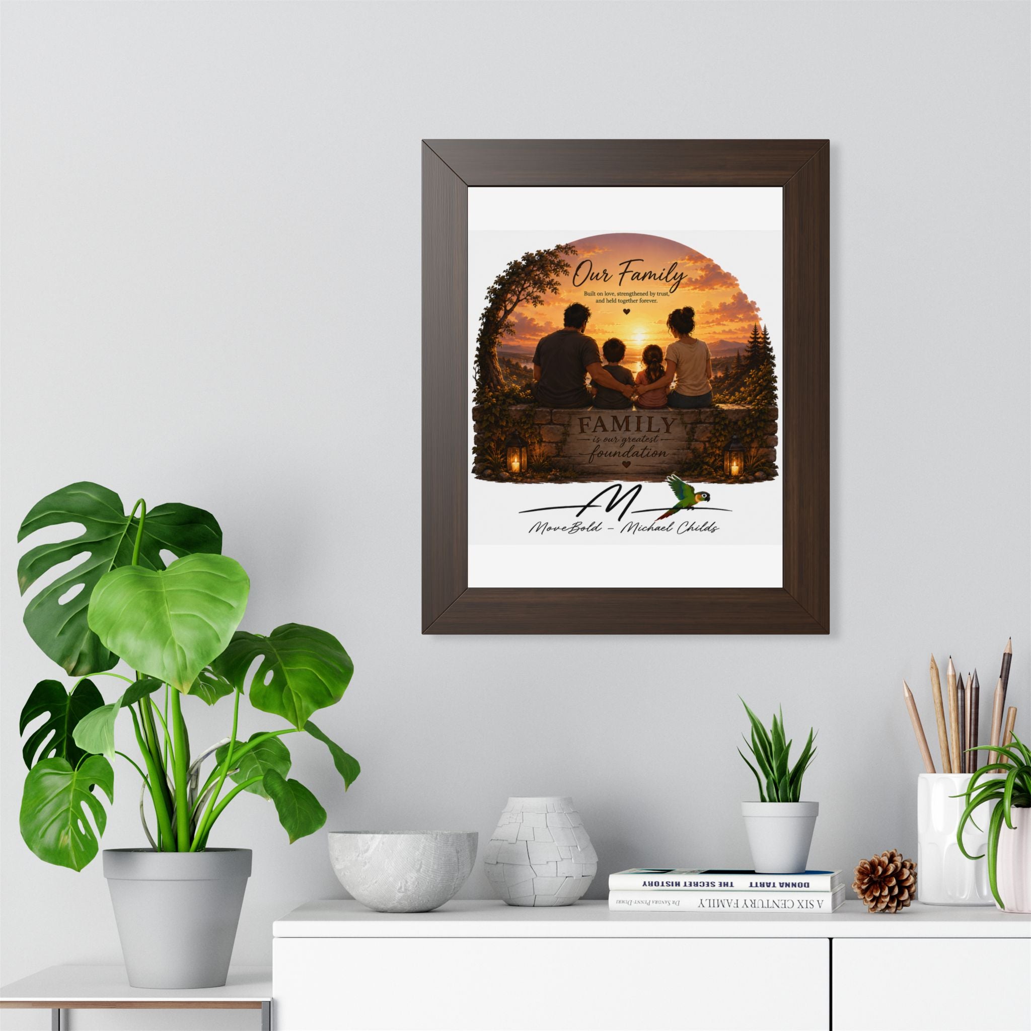 Family Framed Vertical Poster