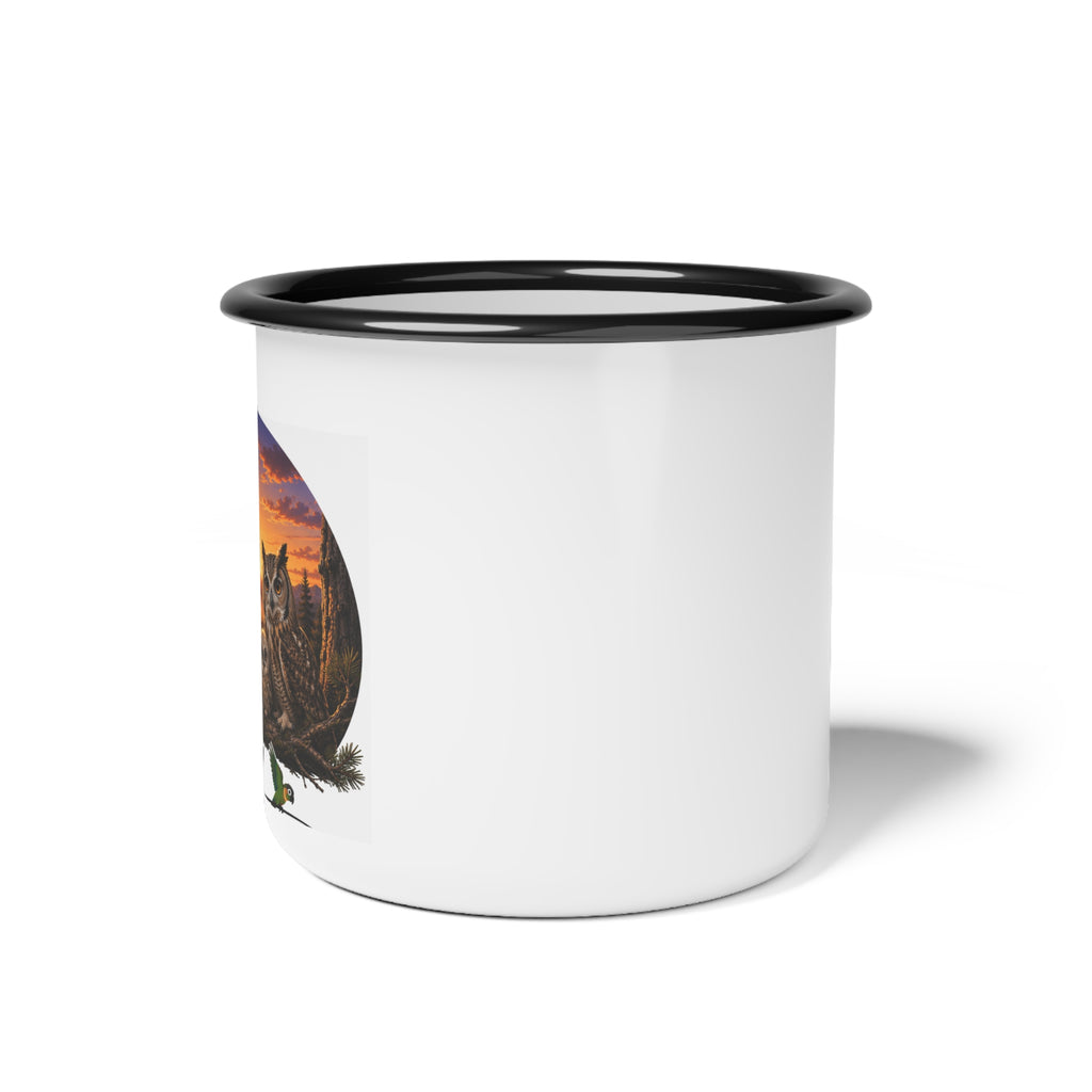 owl family Enamel Camp Cup