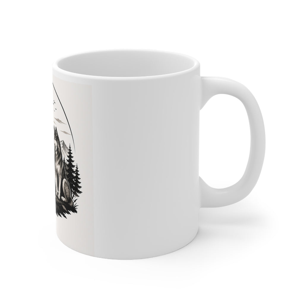 White Ceramic Mug, 11oz