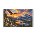 Strength of the eagle Polyester Doormat