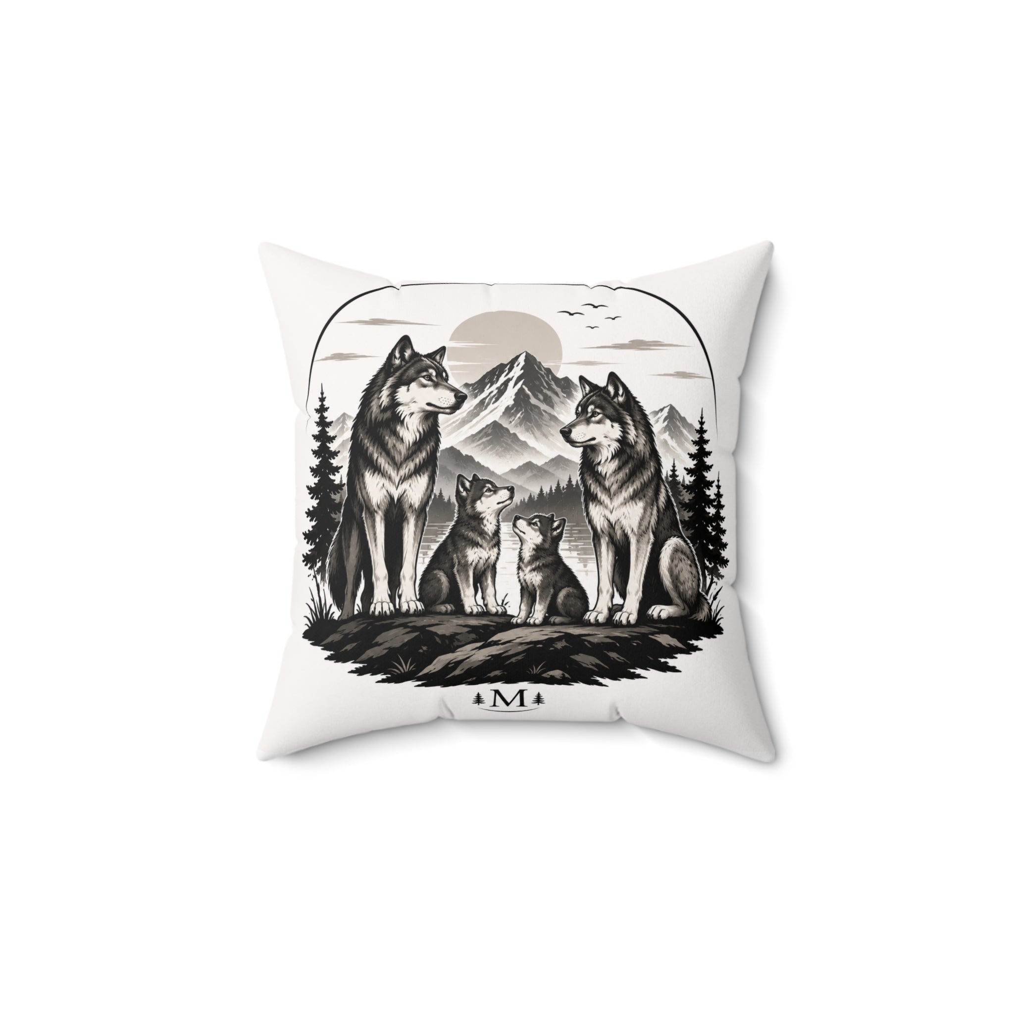Spun Polyester Square Pillow