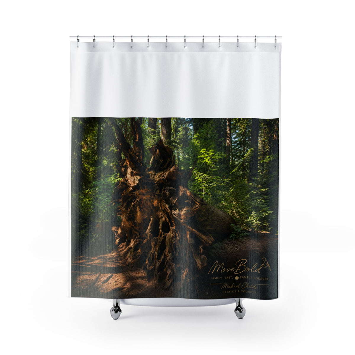 Mysterious tree Shower Curtains