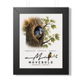 Blue J.ay Framed Vertical Poster