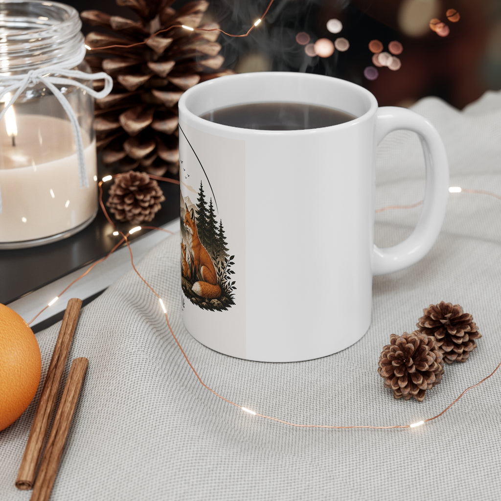 White Ceramic Mug, 11oz